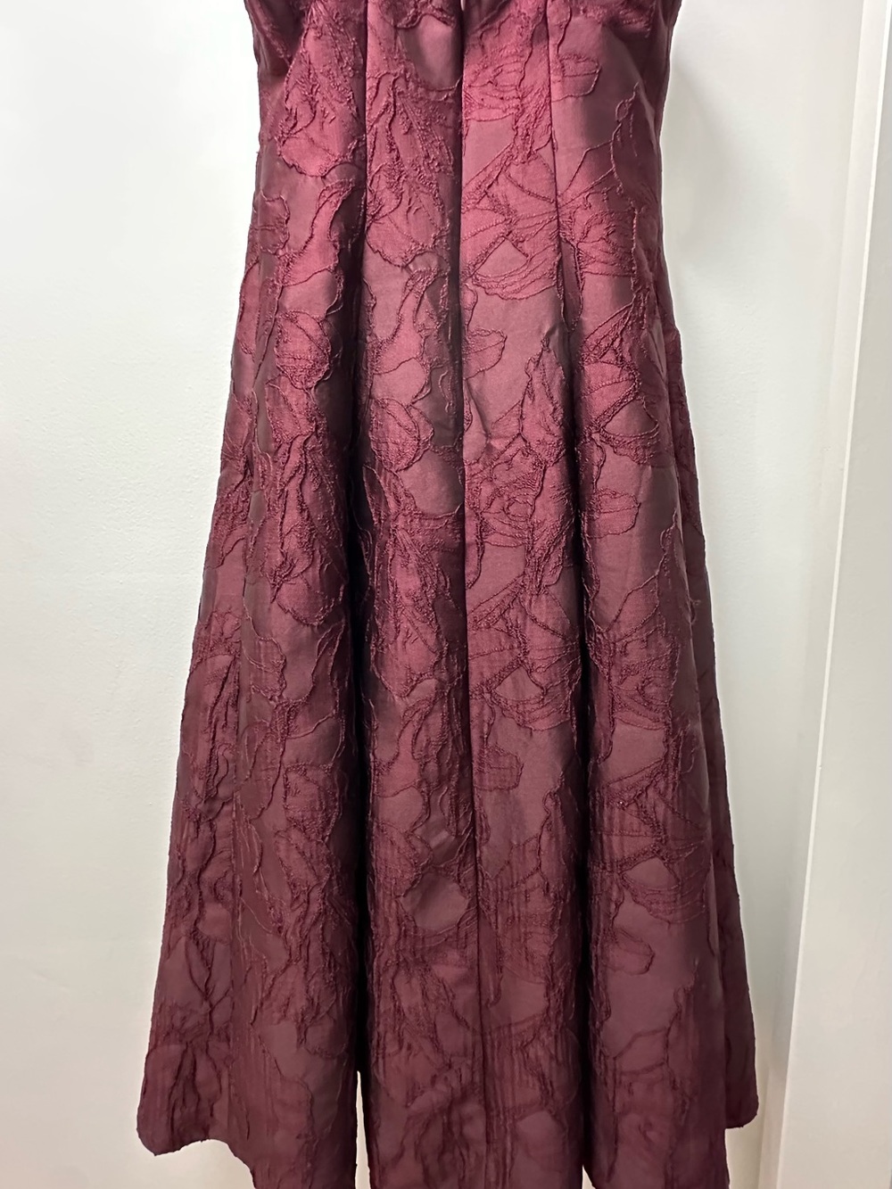 Elegant Ever New Wine-Red Textured Dress